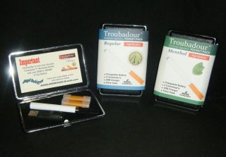 Troubadour E Cigs Electronic Cigarette Starter Kit w Case New SEALED