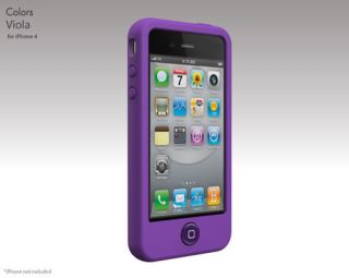 New Design Purple Silicone Case Cover for Apple iPhone 4S 4 4G Screen