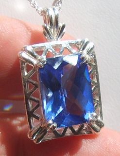 Incredible 7 carat Flawless TANZANITE enriched by enhancement colored
