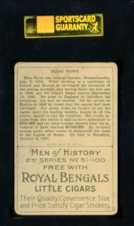 1911 T68 Royal Bengals   Heroes Of History ELIAS HOWE SGC 30