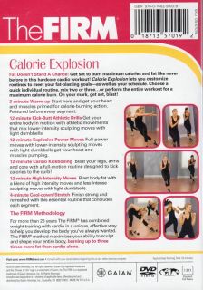 FIRM CALORIE EXPLOSION EXERCISE WORKOUT DVD NEW AEROBIC FITNESS SEALED