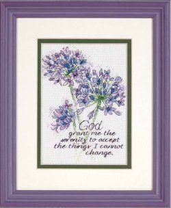 Dimensions Counted Cross Stitch Kit 5 x 7 Serenity Prayer Sale 65100