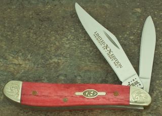 Case XX Mint Set 2001 045 250 Smooth Red Peanut Knife 6220 SS