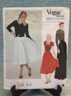 1980s Vogue Edith Head Sewing Pattern 2871 Formal Evening Skirt Top