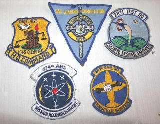 14 Vintage USAF ~ MILITARY Patch Lot ~ Air Force Patches 70s