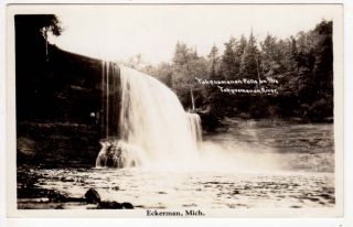  Postcard of Tahquamenon Falls on the Tahquamenon River in Eckerman, MI