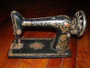 Singer Antique Treadle Sewing Machine Non Working