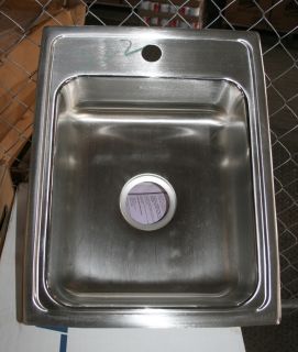 elkay DRKADQ2217601 stainless steel single bowl kitchen bathroom sink