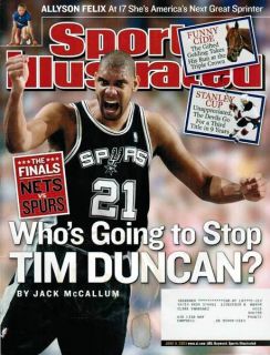 Sports Illustrated 2000 NBA Tim Duncan San Antonio Spurs Basketball