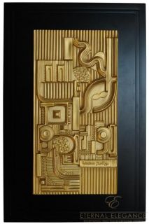 Original Eduardo Paolozzi Relief in Gold Rosenthal Wall Sculpture 04