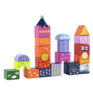 educo fantasy castle blocks wooden toy 26397