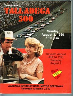 ALABAMA SPEEDWAY TALLADEGA 500 PGM 80 NASCAR  EARNHARDT YARBOROUGH