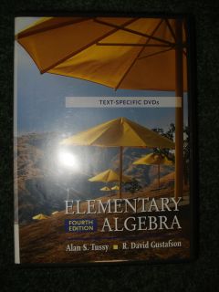 Elementary Algebra Text specific Dvds by R. David Gustafson and Alan S