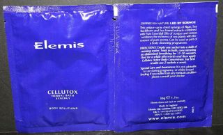 CELLUTOX ELEMIS BATH SOLUTIONS HERBAL BATH SALT SYNERGY TWO BAGS of