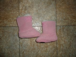 Emu Australia Baby Girl Slippers Booties Size 0 6 Months Brand New