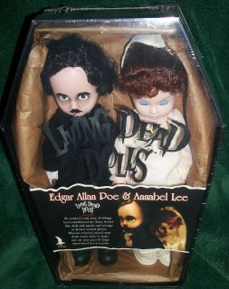 Living Dead Dolls EDGAR ALLAN POE ANNABEL LEE New Sealed in Coffin