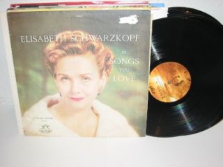 Elisabeth Schwarzkopf Songs You Love 12 LP Angel s 1 35383