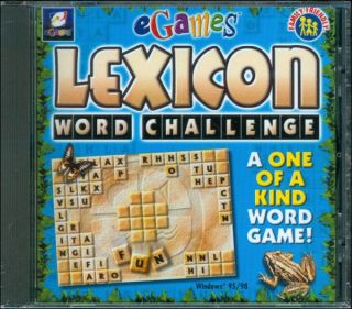 eGames Lexicon Word Challenge for Windows 98 95 New