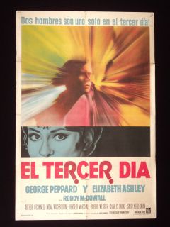 THE THIRD DAY * GEORGE PEPPARD * ELIZABETH ASHLEY 1965