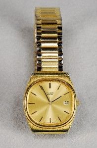 vintage men s estate seiko quartz wristwatch