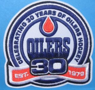 Edmonton Oilers 30th Anniversary Patch NHL Jersey Crest