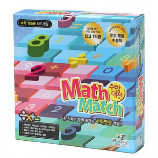 Korea Family Board Game Educational Board Game Math Match