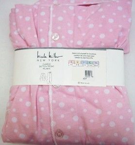 Nicole Miller Ladies Pink Two Piece Pajamas Size XL