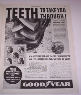  Classic Ad Goodyear Tractor Tire
