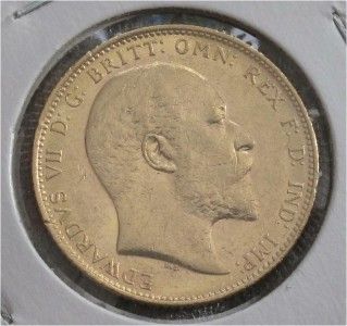 1903 Australia Gold Coin Sovereign Edward Melburn AU