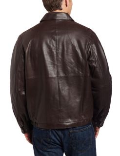 Perry Ellis Mens NewZealand Lambskin Leather Jacket New