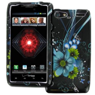 EMPIRE Aqua Lily Hard Case Cover + Phone Stand for Motorola DROID RAZR