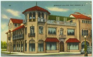 A080310 Berkeley College East Orange NJ Vintage Postcard