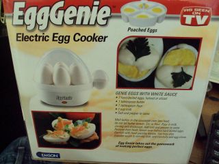 Emson Egggenie Electric Egg Cooker Seen on TV New N Box
