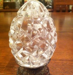 Waterford Crystal Annual Egg with Sterling Base No Box