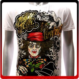 M38W Minute Mirth s M L XL T Shirt Tattoo Joker Skull Graffiti Ghost