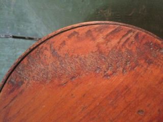 Primitive PANTRY BOX W/ OLD COPPER NAILS Antique firkin shaker