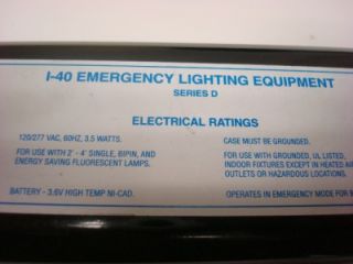 Iota Engineering I 40 Emergency Lighting Equipment Ballast Series D 2