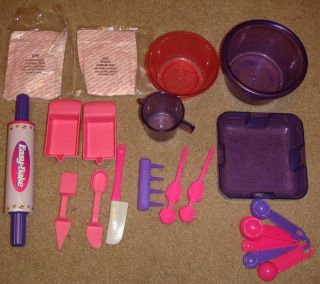 Easy Bake Oven Bowls Measuring Spoons Cups Mixes