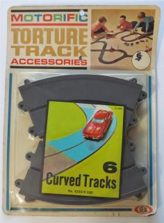 1960S Ideal Motorific Torture Track 6 Curved Tracks UNOPENED