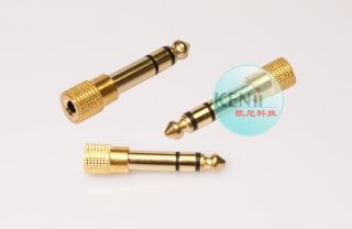  Female to 6 5mm 1 4 Male Stereo Audio Mic Plug Adapter Jack