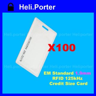 100 Pcs 125Khz RFID ID Card Proximity ISO Card EM4100 Compatible Cards