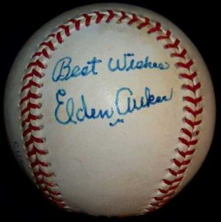 Elden Auker Signed Autographed Baseball Ball JSA LOA