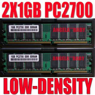   2GB 2 X 1GB PC2700 184pin ddr 333 Mhz non ecc Memory ddr1 DIMM RAM