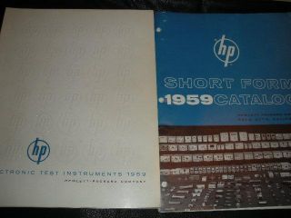 HP Electronic Test Instruments Manual & Short Form Catalog Hewlett