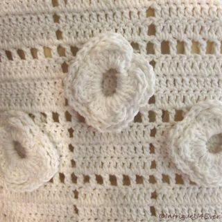  Crochet Full Sweep Wedding Dress Ball Gown Bohemian Bell Sleeve M/L