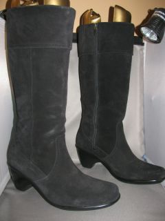 WOMENS DANSKO RISA Black Suede Tall Cuff Boot Size 41 US 10 5 11