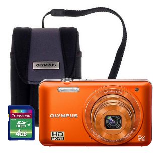 Olympus VG 160 14MP 5X Optical Zoom Digital Camera Bundle with 4GB