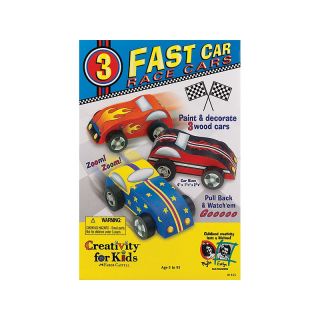 Faber Castell Kids Fast Car Wooden Racecar Kit