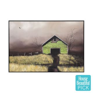 Storm Blowing In Framed Print 35 X 24