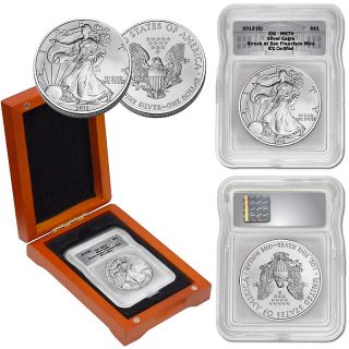 Coin Collector 2012 ICG MS70 S Mint Silver Eagle Dollar Coin